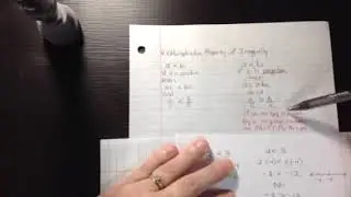 Multiplication Property of Inequality