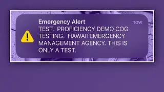 Emergency alert test sent to phones in Hawaii