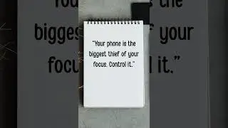 Your Phone Steals Your Focus 📱 #digitaldetox