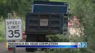 Magnolia Road reconstruction nears completion in Clinton