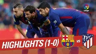 Resumen de FC Barcelona vs Atl&eacute;tico de Madrid (1-0)