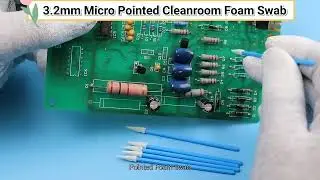 Industrial Pointed Tip Cotton Swabs For Semiconductor
