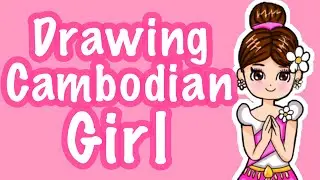 Drawing Cambodian Girl|#shorts #alicelimart #drawing #cambodia