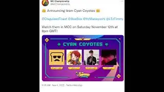 MCC 27/MCC Underdogs! Cyan Coyotes Team! IDK WHO TO WATCH NOW-