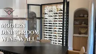 Transforming a Regular Dining Room Wall Into a Modern Wine Wall!