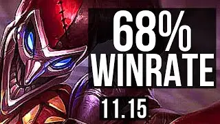 SHACO vs EKKO (JUNGLE) | 7/0/12, 68% winrate, Godlike | NA Master | v11.15
