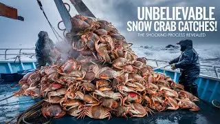 Unbelievable Snow Crab Catches: The Shocking Process#SnowCrab #BeringSea #FishingLife
