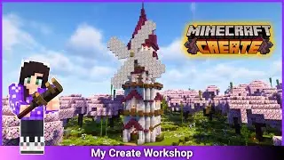 I Built the Best STARTER WORKSHOP Minecraft Create Mod!