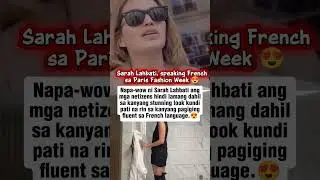 LOOK: SARAH LAHBATI SPEAKING FRENCH 😍👏 #sarahlahbati #viral #trendingshorts