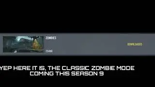 CLASSIC ZOMBIE MODE ARE BACK!! CALL OF DUTY MOBILE SEASON 9 ZOMBIES ARE BACK COMING THIS SEASON
