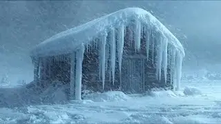 Snowstorm Sounds | Soothing Icy WindSounds for Sleeping, Relaxing, and Studying Strong Winter Winds.