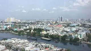 Một góc nhỏ Quận 8 Tp. Hồ Chí Minh nhìn từ trên cao.