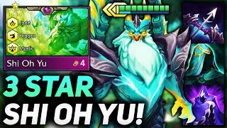 3 STAR SHI OH YU GIGA-DRAGON CARRY SLAM ONE-SHOTS!! | Teamfight Tactics Patch 12.12B
