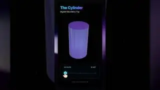 How a Cylinder Unfolds: Interactive 3D Visualization #vibecoding #geometry  #visualmath #webdesign