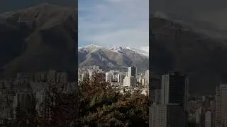 Panoramic Aerial view of Tehran, Iran