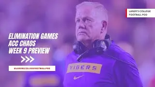 Playoff Chaos Scenarios + Week 9 is 