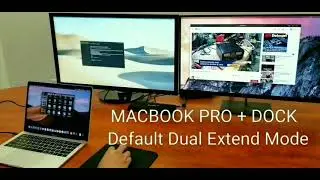 MacBook Pro with MediaGear Displaylink Docking Stations