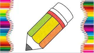 Как рисовать карандашом ✏️ для детей || Раскраски Живопись Рисование для детей и малышей || легко рисовать