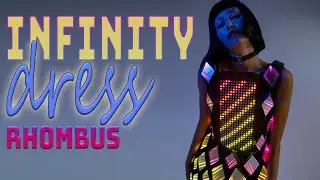 Infinity Mirror Dress with an LED Screen by ETERESHOP