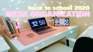 ONLINE SCHOOL PREPARATION | back to school 2020 | desk organization + mini haul ♡