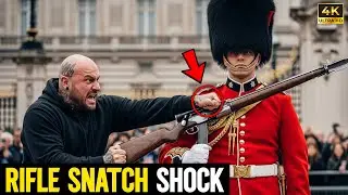 Thug Tried to SNATCH the Royal Guard&rsquo;s Rifle &ndash; But FROZE Instantly When a SHOT Was FIRED