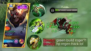 ROGER PERFECT GREEN BUILD 100% BROKEN ( Must Try ) | MLBB