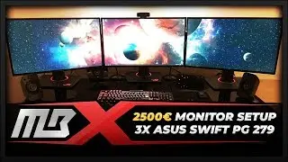 [МОНИТОР] &ndash; КОМПЛЕКТ ИЗ ТРЁХ МОНИТОРОВ 2500 &euro; &ndash; 3X ASUS ROG 2K SWIFT PG279 &ndash; РАСПАКОВКА И УСТАНОВКА