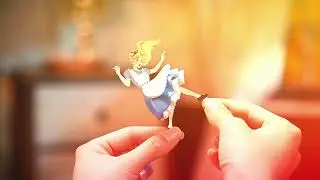🕳️ DIY Alice in Wonderland Book Nook Kit &ndash; Build a Magical Wonderland Scene on Your Bookshelf!