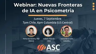 Nuevas Fronteras de la IA en Psicometría (New Frontiers of AI in Psychometrics)