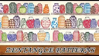 #zentangle patterns  ZENTANGLE PATTERN JARS || ARTRICA||