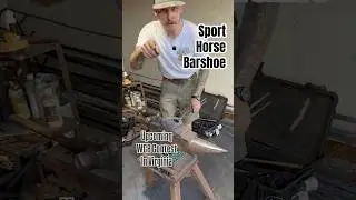 Forging a Sport Horse Barshoe-2 Stud Holes, Rocker Toe w/Toe Clip ‼️