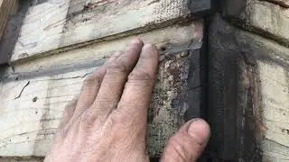 Re-Nailing The Original Dutch Lap Yellow Pine Wood Siding ... Zehr Retreat