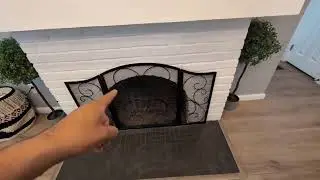 Fire Beauty Fireplace Screen 3 Panel Wrought Iron Metal 48'L x30H Spark Guard Cover Review