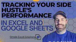 How to track your small business or side hustle business in google sheets or excel.