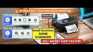 Omezizy PM64D Touchscreen Label Printer Review | Best Bluetooth Thermal Label Printer!