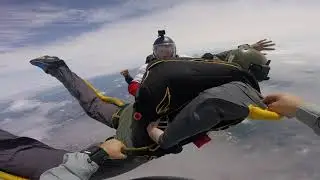 Primeiro salto Curso AFF - Paraquedismo