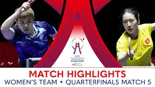 Zhu Chengzhu (HKG) vs Chen Szu-Yu (TPE) | WT QF - Match 5 | #ITTFWorlds2024