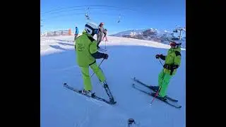 Petit session de ski avec les ami as super devoluy ( j’ai failli  tomber 😂)￼