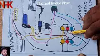 e rickshaw back 3 light connection | e rickshaw indicator connection | Toto back 3 light connection