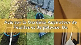 Avis sur la Gardena Aspirateur de Feuilles et de pelouse: Balayeuse m&eacute;canique pour Le Jardin, avec S