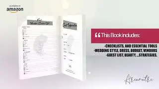 how to plan wedding in low budget ? Amazon Planner Book and Organizer For The Bride