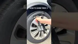How to Make Your Tires SHINE Instantly ✨ #carcleaning  #howtoclean  #tireshine  #gunkgetter
