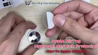 Apple AirTag Hydrogel Scratch Guard Protector Front & Back - How To Apply ( Buy Link @ Description )