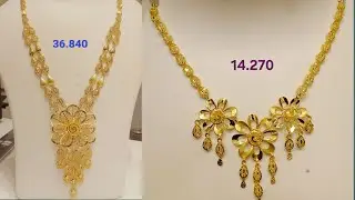 Long & short necklace design|fancy necklace design#necklace#jewellery#mystatusgold