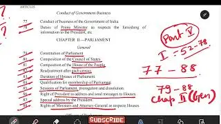Memorise articles 79 to 88 || how to memorise articles of constitution from 79 to 88 @EduTropism