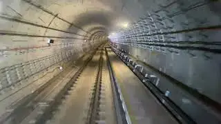 Singapore Thomson&ndash;East Coast MRT line - inside automatic underground train