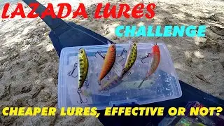 LAZADA LURES  PART#1 | MURANG PAMAIN SA LAZADA, MABISA BA? | FIELD TEST | MULTI SPECIES CATCH