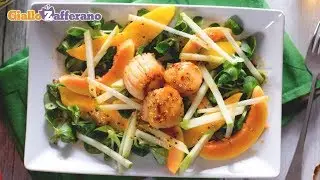 Capesante con insalata di frutta