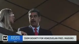 U.S. puts $50 million bounty for Venezuelan President Maduro's arrest