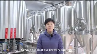 Tiantai 1000L Automatic Brewery Equipment: 4 vessel brewhouse, automatic PLC control.